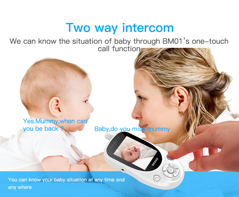 2.4 inch baby monitor HD baby monitor voice intercom wireless childcare device